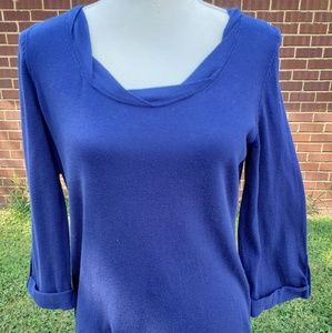 Women's Navy Lightweight Sweater/Blouse